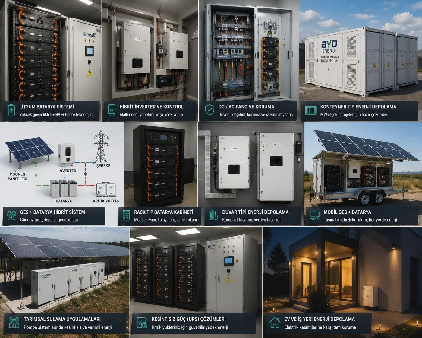 Off-grid enerji depolama ve batarya sistemi